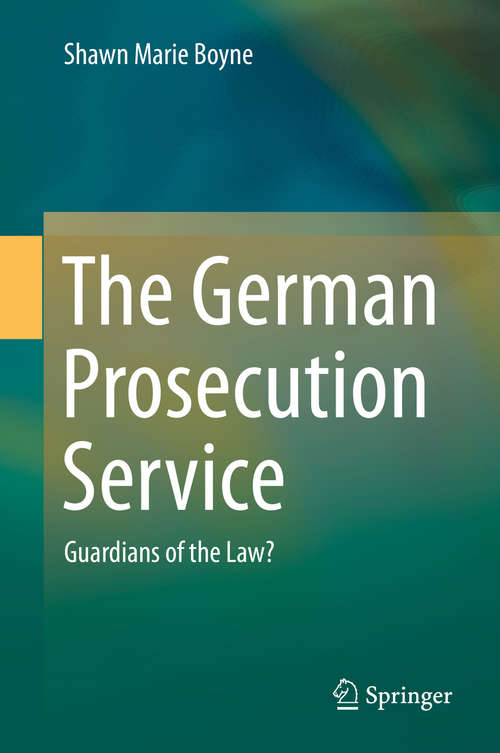 Book cover of The German Prosecution Service