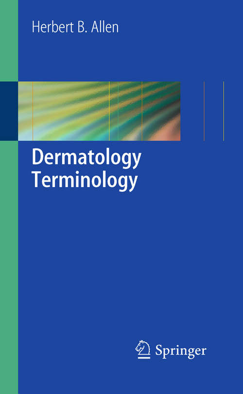 Book cover of Dermatology Terminology