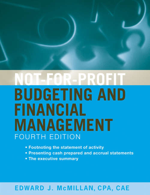 Book cover of Not-for-Profit Budgeting and Financial Management