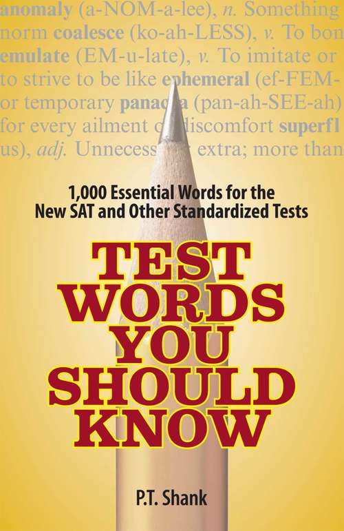 Book cover of Test Words You Should Know