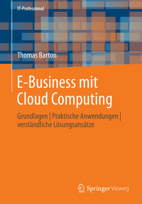 Book cover of E-Business mit Cloud Computing