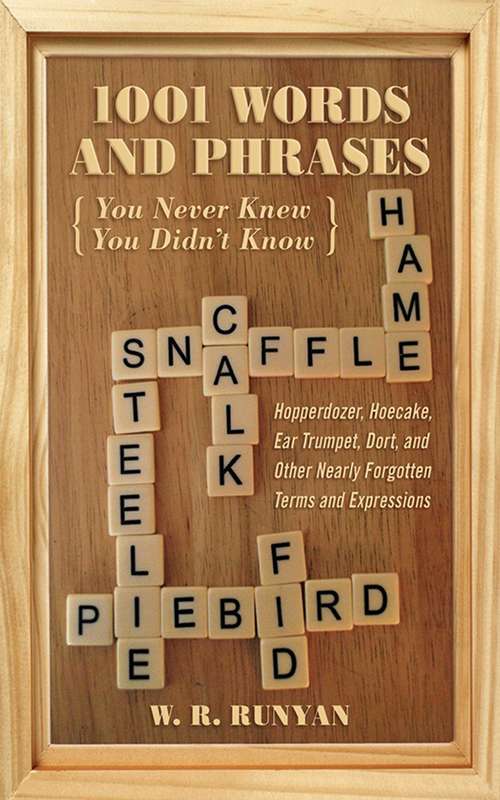Book cover of 1,001 Words and Phrases You Never Knew You Didn't Know: Hopperdozer, Hoecake, Ear Trumpet, Dort, and Other Nearly Forgotten Terms and Expressions