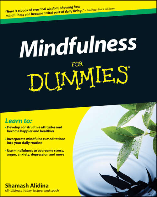 Book cover of Mindfulness For Dummies