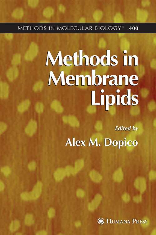 Book cover of Methods in Membrane Lipids