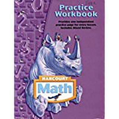 Book cover of Harcourt Math: Practice Workbook (Grade #4)