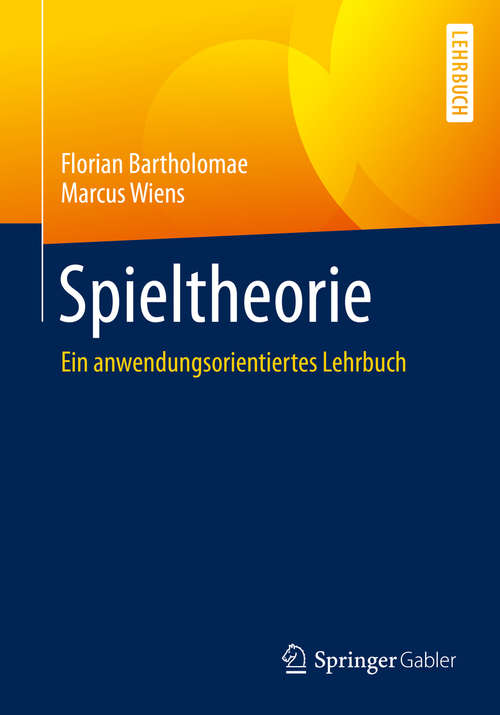 Book cover of Spieltheorie