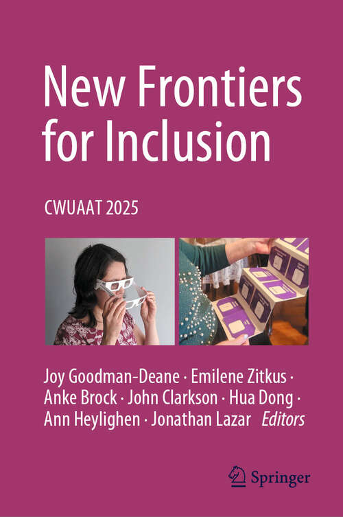 Book cover of New Frontiers for Inclusion: CWUAAT 2025