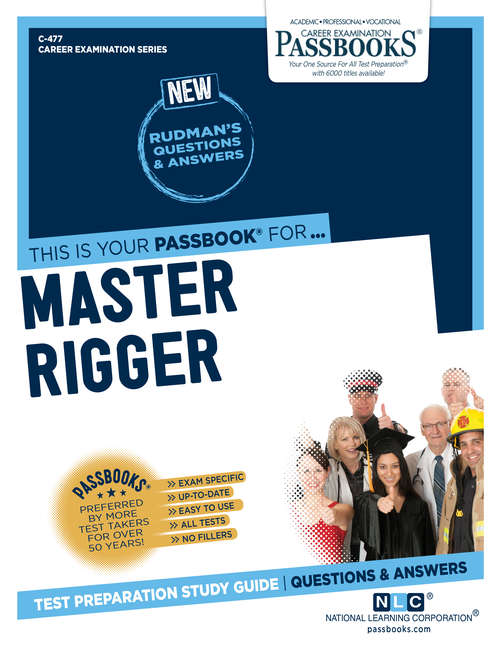 Book cover of Master Rigger: Passbooks Study Guide (Career Examination Series)