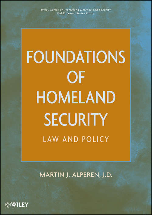 Book cover of Foundations of Homeland Security