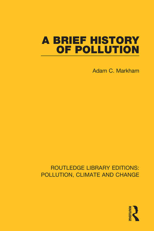 Book cover of A Brief History of Pollution