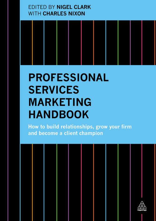 Book cover of Professional Services Marketing Handbook