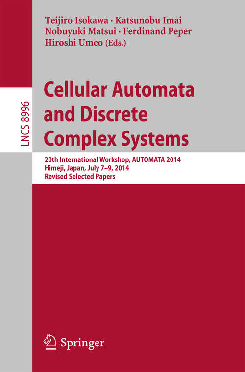 Book cover of Cellular Automata and Discrete Complex Systems