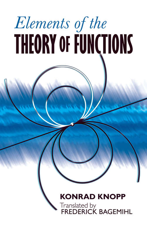 Book cover of Elements of the Theory of Functions