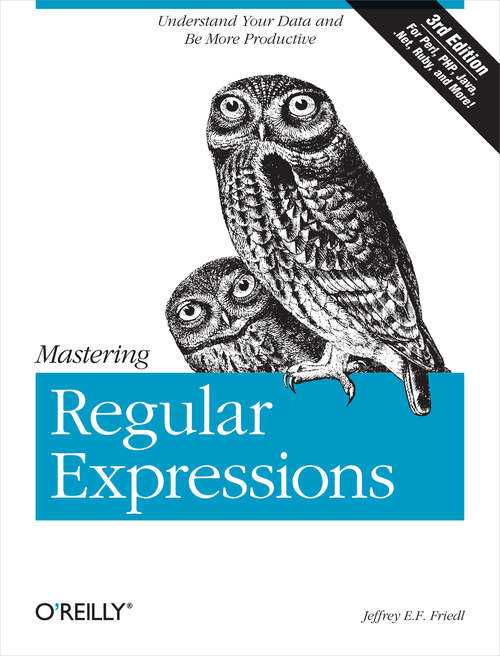 Book cover of Mastering Regular Expressions, Third Edition