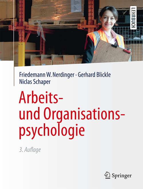 Book cover of Arbeits- und Organisationspsychologie (Springer-Lehrbuch)