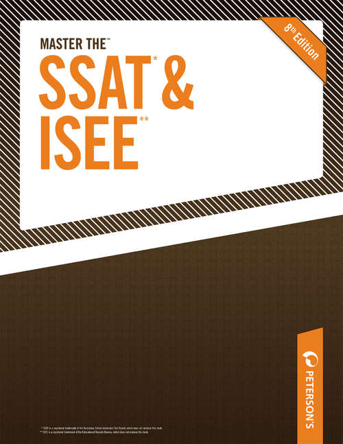 Book cover of Master the SSAT/ISEE
