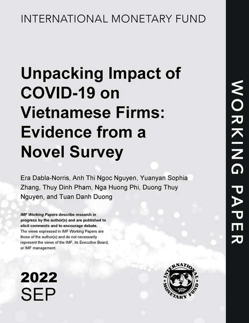 Book cover of Unpacking Impact of COVID-19 on Vietnamese Firms: Evidence from a Novel Survey (Imf Working Papers)