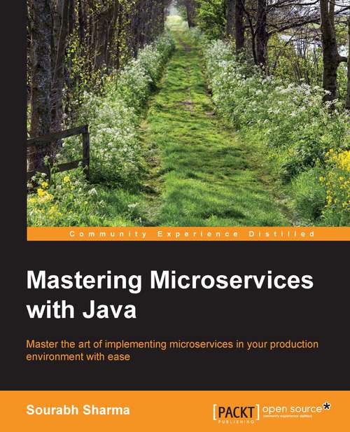 Book cover of Mastering Microservices with Java
