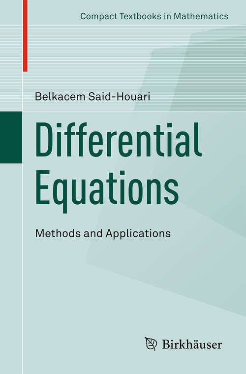 Book cover of Differential Equations: Methods and Applications