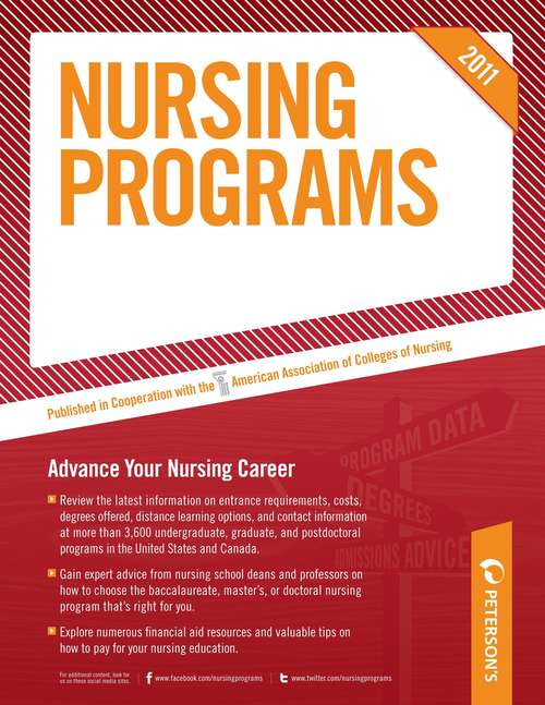 Book cover of Nursing Programs 2013