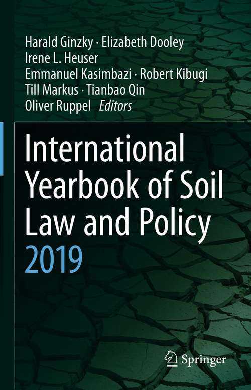 International Yearbook of Soil Law and Policy 2019 (International Yearbook of Soil Law and Policy #2019)