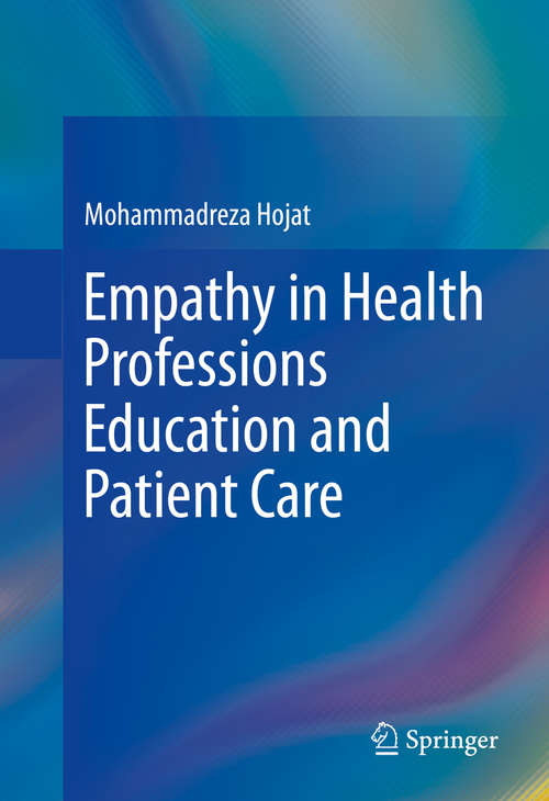 Book cover of Empathy in Health Professions Education and Patient Care