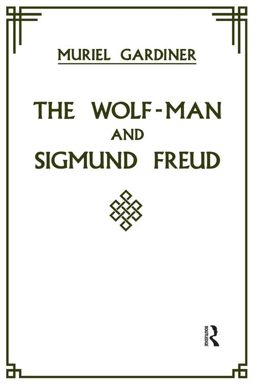 Book cover of The Wolf-Man and Sigmund Freud