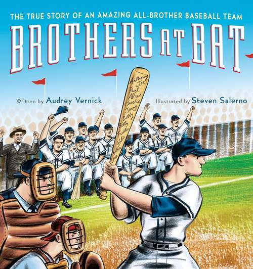Book cover of Brothers At Bat: The True Story Of An Amazing All-Brother Baseball Team