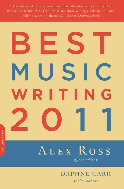 Book cover of Best Music Writing 2011