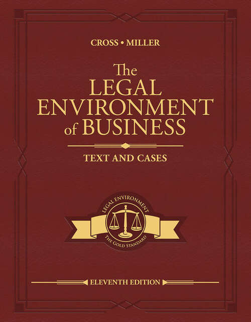Book cover of The Legal Environment of Business: Text and Cases (Eleventh Edition) (MindTap Course List)