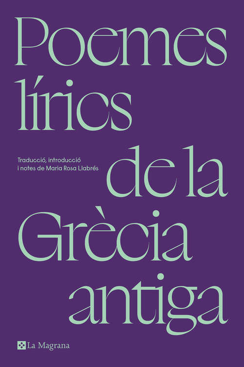 Book cover of Poemes lírics de la Grècia antiga