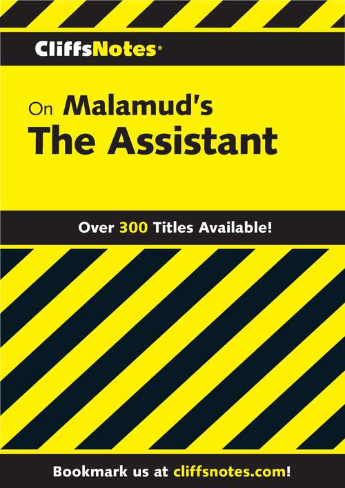 Book cover of CliffsNotes on Malamud's The Assistant