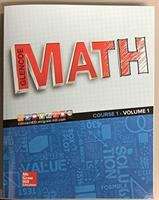 Book cover of Glencoe Math (Course 1: Volume 1)