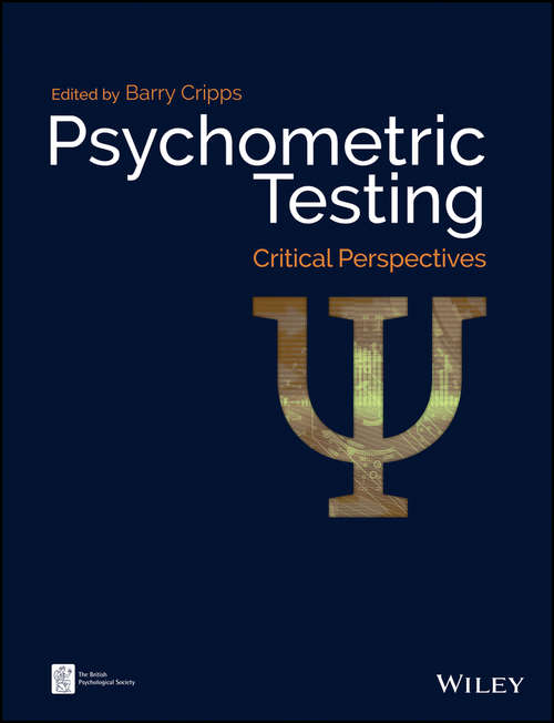 Book cover of Psychometric Testing: Critical Perspectives (BPS Textbooks in Psychology)