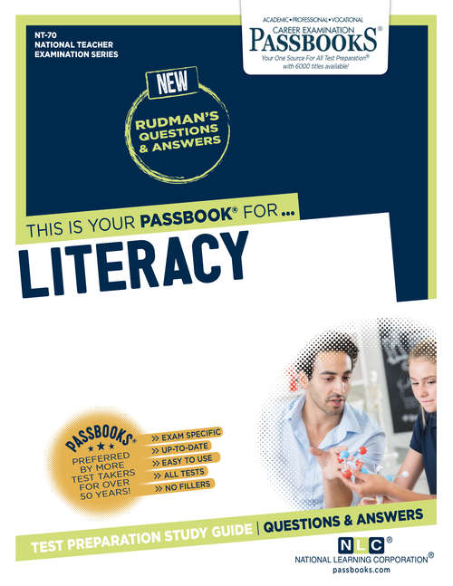 Book cover of LITERACY: Passbooks Study Guide (National Teacher Examination Series (NTE): Nt-49)