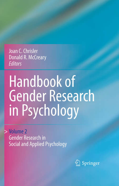 Book cover of Handbook of Gender Research in Psychology: Gender Research in Social and Applied Psychology