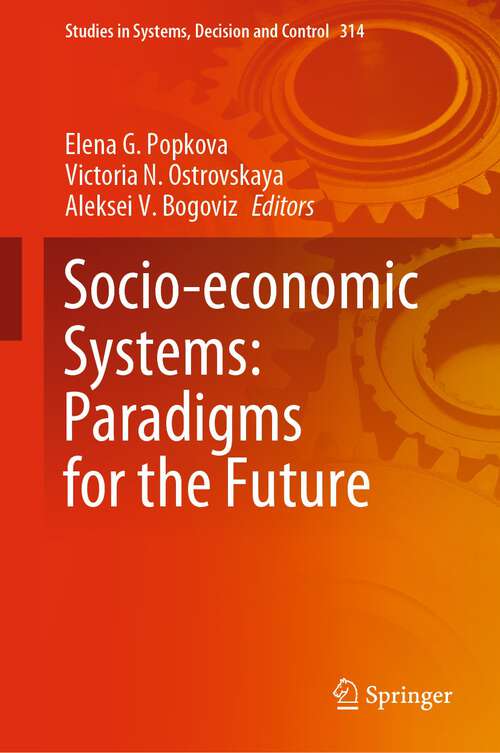 Cover image of Socio-economic Systems: Paradigms for the Future