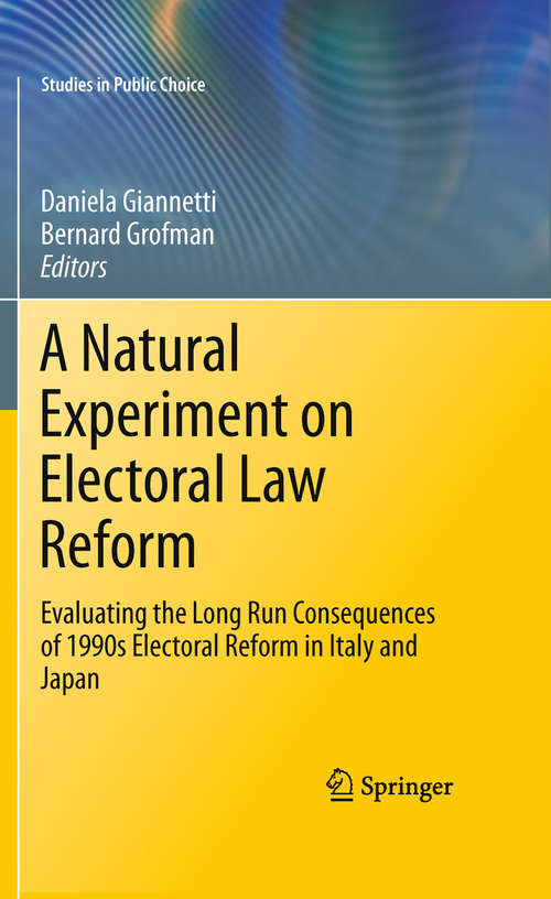 Book cover of A Natural Experiment on Electoral Law Reform
