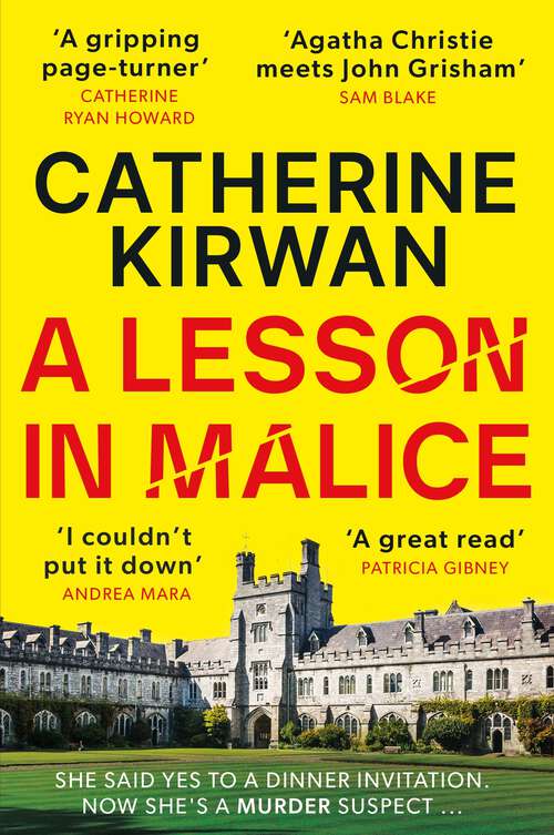 Book cover of A Lesson in Malice: A gripping, atmospheric murder mystery that will keep you turning the pages