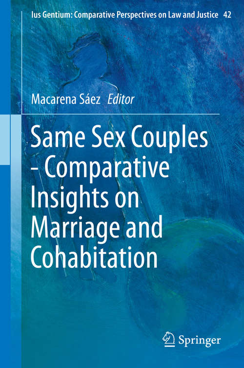 Book cover of Same Sex Couples - Comparative Insights on Marriage and Cohabitation