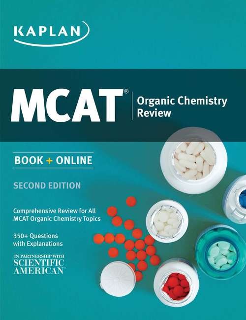 Book cover of Kaplan MCAT Organic Chemistry Review