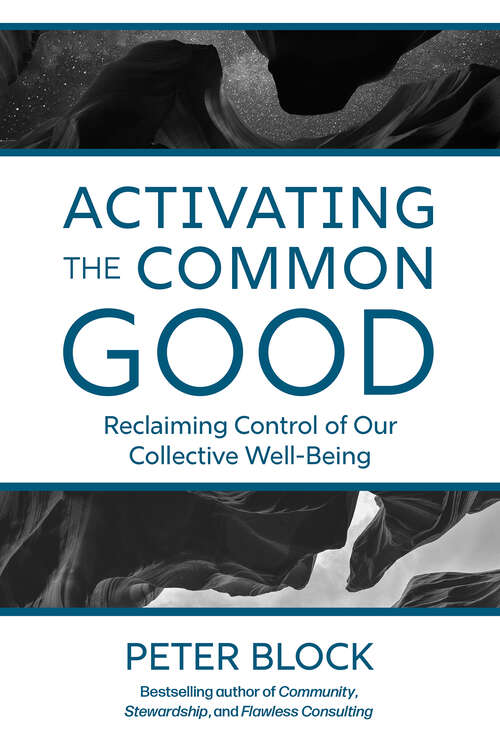 Book cover of Activating the Common Good: Reclaiming Control of Our Collective Well-Being