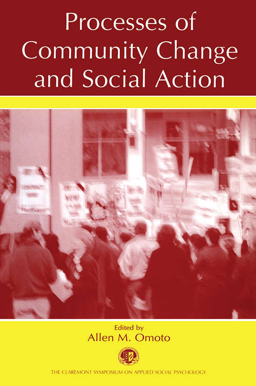 Book cover of Processes of Community Change and Social Action (Claremont Symposium on Applied Social Psychology Series)