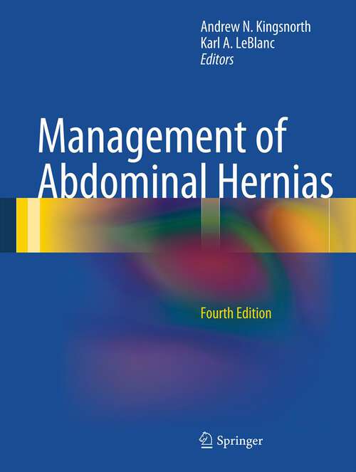 Book cover of Management of Abdominal Hernias