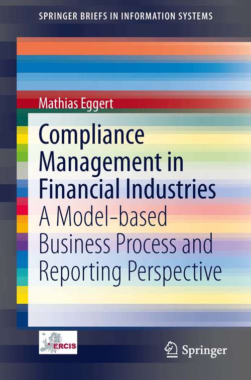 Book cover of Compliance Management in Financial Industries