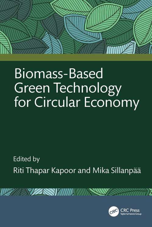 Book cover of Biomass-Based Green Technology for Circular Economy (1)