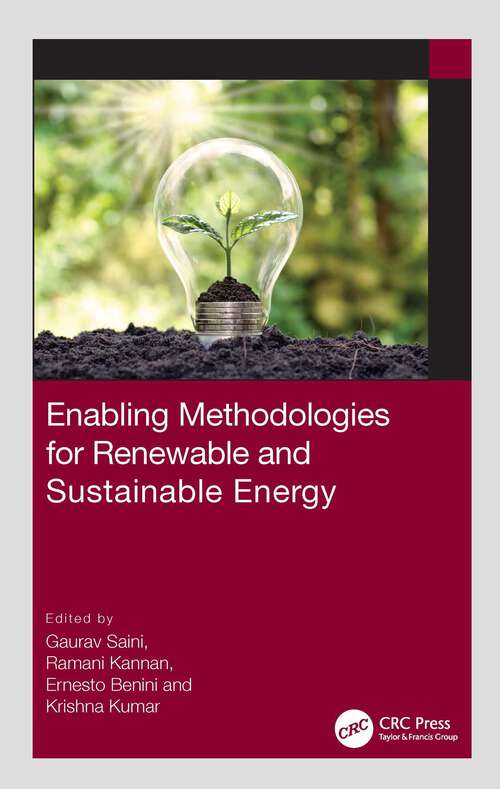 Enabling Methodologies for Renewable and Sustainable Energy