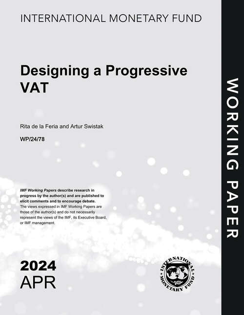 Book cover of Designing a Progressive VAT