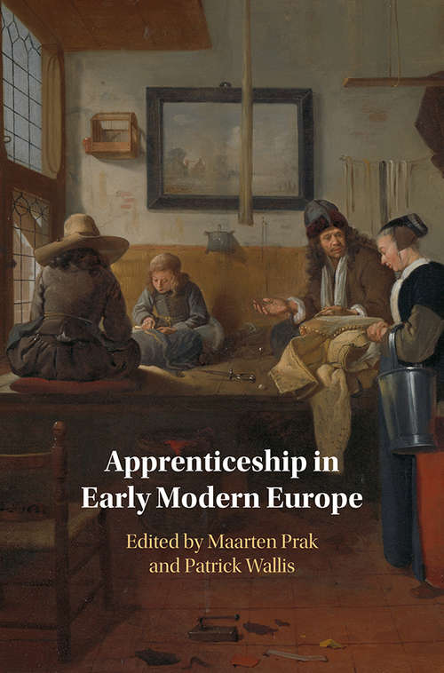 Book cover of Apprenticeship in Early Modern Europe