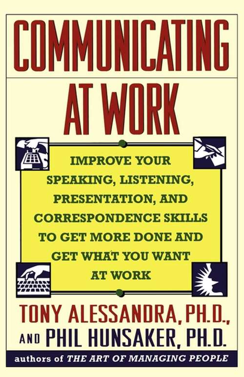 Book cover of Communicating at Work